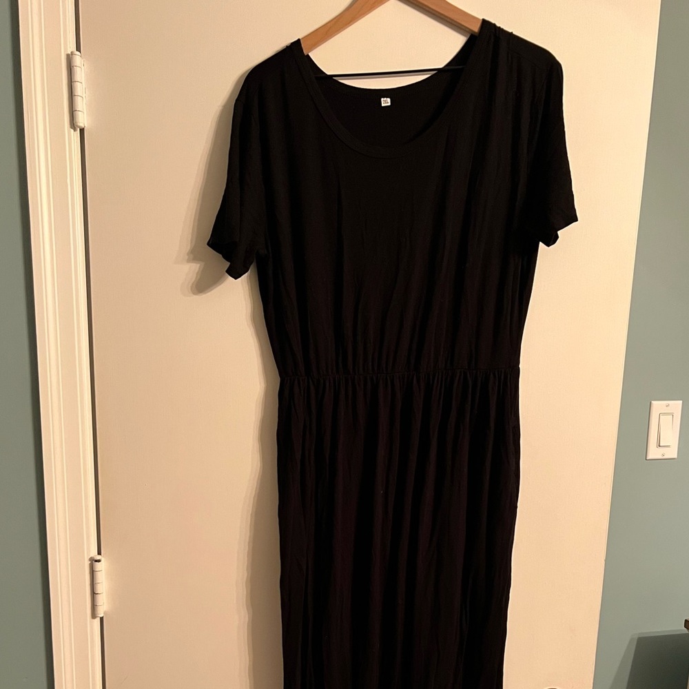 Black maxi dress